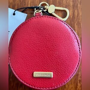 NWT Brahmin RADIANT RED MYSTIC Circle Coin Wallet